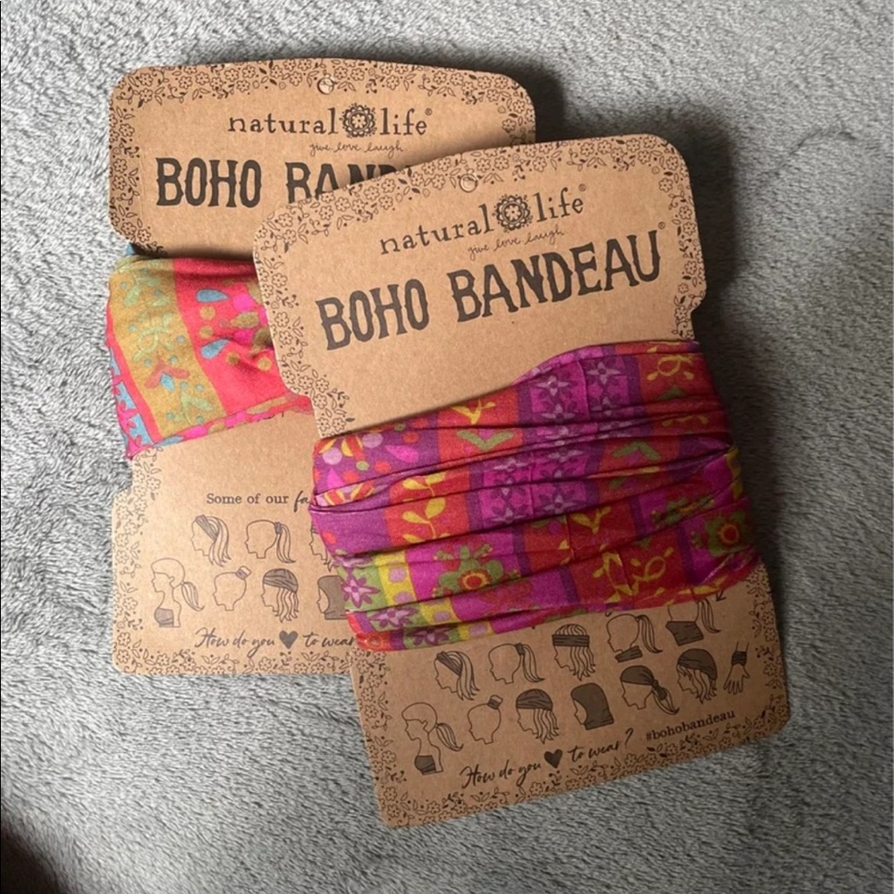 2 boho bandeaus